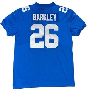 NFL New York Giants Size 48 L XL Saquon Barkley #26 Blue All Stitched Jersey